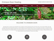 Tablet Screenshot of crimsondoorhealing.com